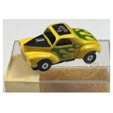 Rare Vtg. Aurora T-Jet Willys HO Slot Car, Yel/Grn