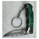 Damascus Steel Fixed Blade Knife w/ Sheath