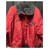 Vtg Red Holloway ISCA Member Top Ten  Fleece Jacke