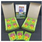 (3) 1986 Fleer Baseball Star Stickers Full Boxes