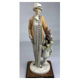 Guiseppe Armani Young Lady w/ Vase of Flowers Figu