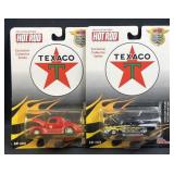(2) Texaco Hot Rod Mag. Willys & Bel Air 3.25"