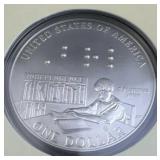 2009 Silver Dollar Braille Education Set, US Mint