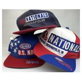 (3) Assorted U.S. Nationals Snapback Caps
