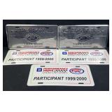(5) 1999-2000 ISCA Show Car Plates