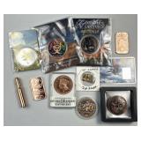 Collection of Assorted Copper Rounds & Bars Etc