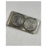 925 Silver Buffalo Money Clip, CJ Butler Signed