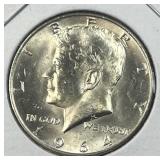 1964 JFK 90% Silver Half Dollar, Uncirculated