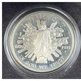 1989-S Silver Proof Congressional Dollar, 90%
