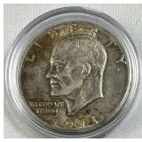 1971-S Silver Unc/Toned Eisenhower 'Ike' Dollar