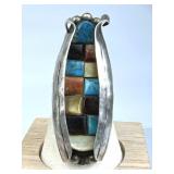 925 Silver Vintage Native American 'Corn' Ring