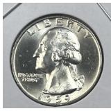 1959 Silver Washington Quarter, Gem BU 90%