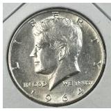 1964 JFK 90% Silver Half Dollar, Uncirculated