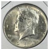 1964 JFK 90% Silver Half Dollar, Uncirculated