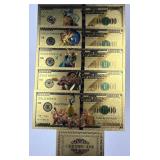 (5) Disney Themed Novelty Replica Notes