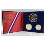 1776-1976 Silver Proof Bicentennial 3pc Coin Set