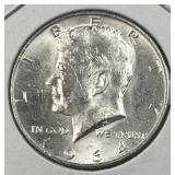 1964 JFK 90% Silver Half Dollar, Uncirculated
