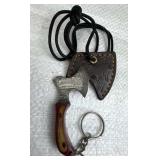 Damascus Steel Fixed Blade Knife w/ Sheath