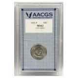 1952 Silver GW Carver & Booker T. AACGS MS62