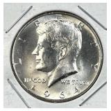 1964 JFK 90% Silver Gem BU Half Dollar, 50c