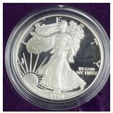 1990 Proof American Silver Eagle 1oz .999 in Box