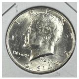 1964 JFK 90% Silver Half Dollar, Uncirculated