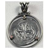 1556-98 Spanish Colonial Silver 2 Reales Cob