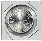 1/4oz Silver TX Liberty or Death Hart