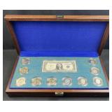 (10) Silver Proof & Uncirc. Ike Dollar Set w/ $1