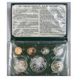 1980 New Zealand Trsry. Proof Coin Set w/ 925