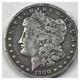 1900-O Morgan Silver Dollar, US $1 Coin, 90%