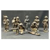 Vintage Cast-Iron Reproduction Toy Soldiers