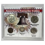 America Favorite Coin Set (Includes Silver Dime +
