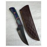 Handmade Steel Fixed Blade Knife w/ Sheath