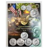 (6) NEW 2026 Coins: 50c, 25c, 10c Starter Set Fold