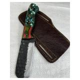 Handmade Steel Fixed Blade Knife w/ Sheath