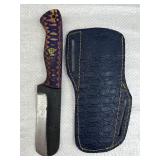 Handmade Steel Fixed Blade Knife w/ Sheath
