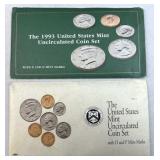 1992 & 1993 US Mint Proof Coin Sets