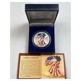 1oz American Silver Eagle 2000 Colorized .999
