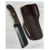 Handmade Steel Fixed Blade Knife w/ Sheath