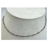 925 Silver Oval Link Chain Ankle Bracelet