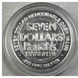20g+ Silver Harrah's $7 Casino Token .999
