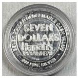 20g+ Silver Harrah's $7 Casino Token .999
