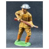 c. 1930's USA Lead Soldier Toy, At the Ready VGC