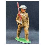 c. 1930's USA Lead Soldier Toy, Marching VGC
