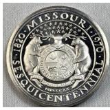 27.9g Silver Missouri Sesquicentennial .999 Round