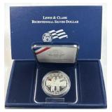 2004 Silver Proof Dollar, Lewis & Clark 90%
