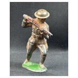 c. 1930's USA Lead Soldier Toy, Bayonet Charge