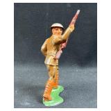c. 1930's USA Lead Soldier Toy, Shouting VGC