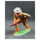 c. 1930's USA Lead Soldier Toy, Charging VGC